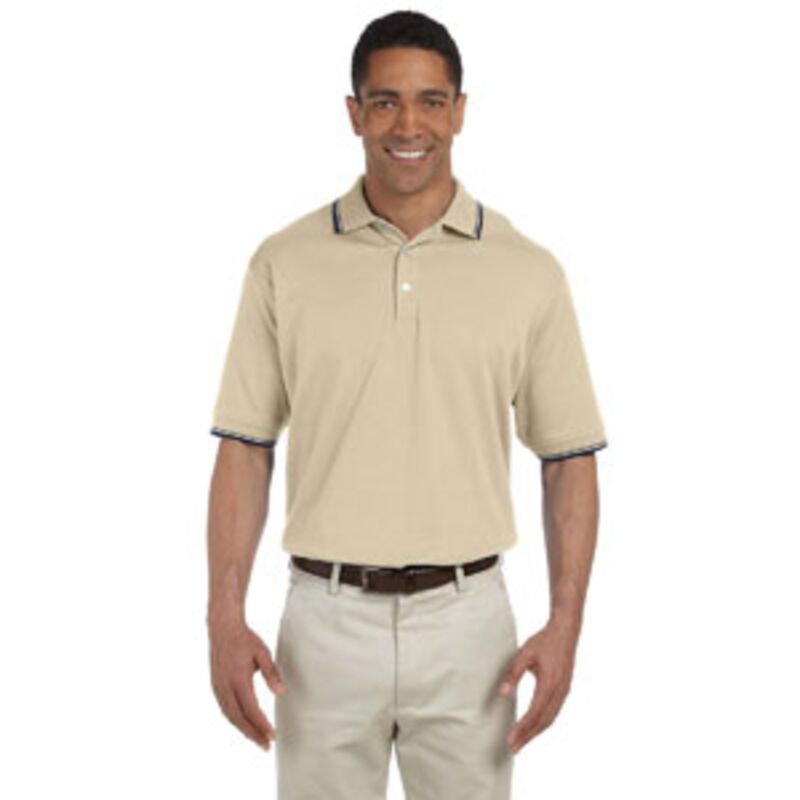 Men's Tipped Perfect Pima Interlock Polo Thumbnail