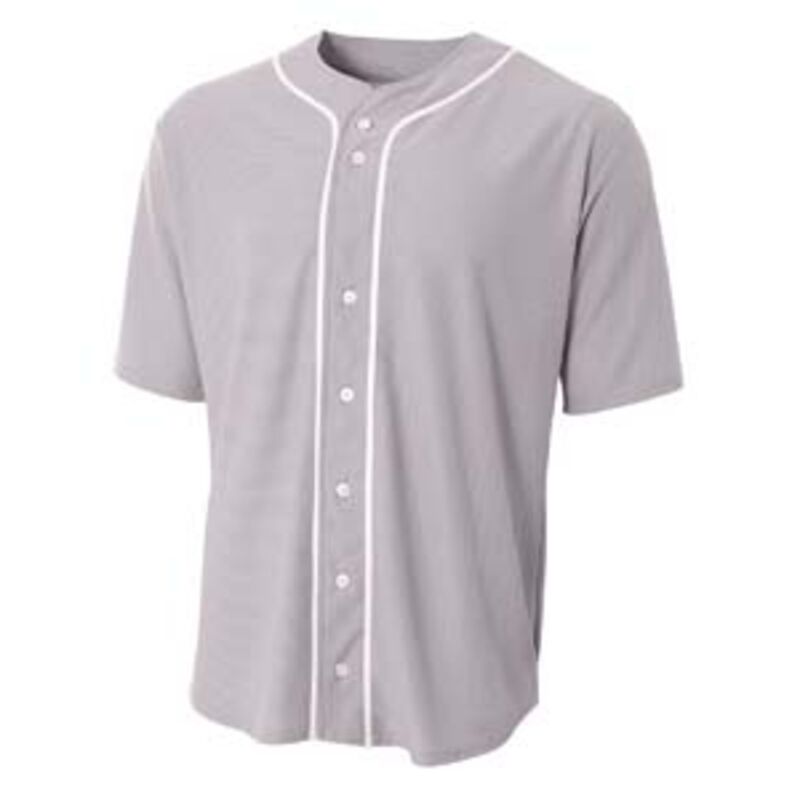 Shorts Sleeve Full Button Baseball Top Thumbnail