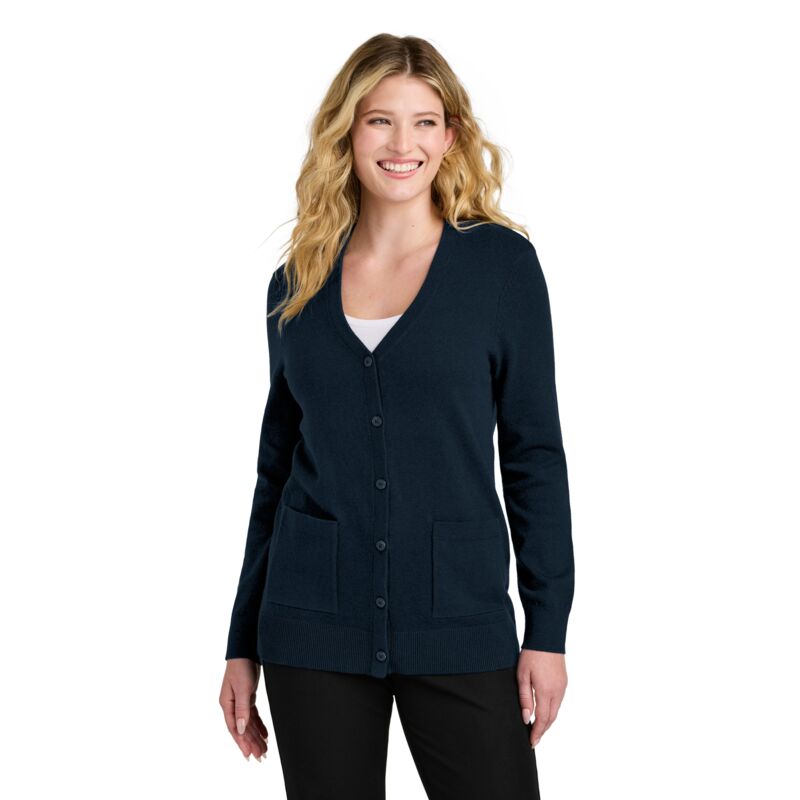 Women's Easy Care Button Up Cardigan Sweater Thumbnail