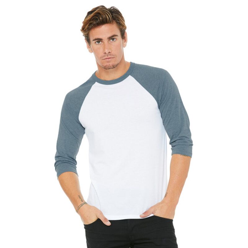 Bella canvas Unisex 3/4-Sleeve Baseball T-Shirt Thumbnail