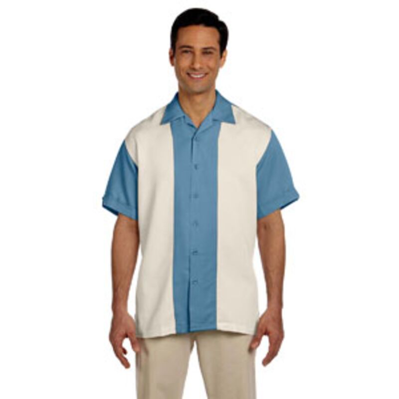 Harriton Men's Two-Tone Bahama Cord Camp Shirt Thumbnail