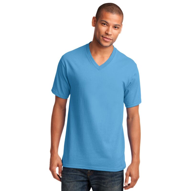 Port And Company Core Cotton V Neck Tee Thumbnail
